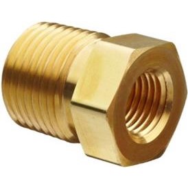 1/2 X 1/4 PIPE HEX BUSHING BRASS 5/BOX