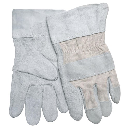 12PR MENS LEATHER PALM GLOVE W LEATHER