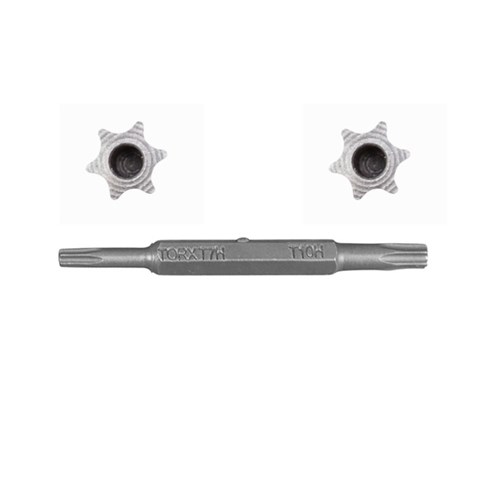 T7 X T10 TAMPERPROOF DOUBLE END TORX BIT