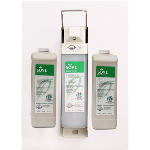 2 BOTTLE PK SOYL HAND CLEANER WITH DISP