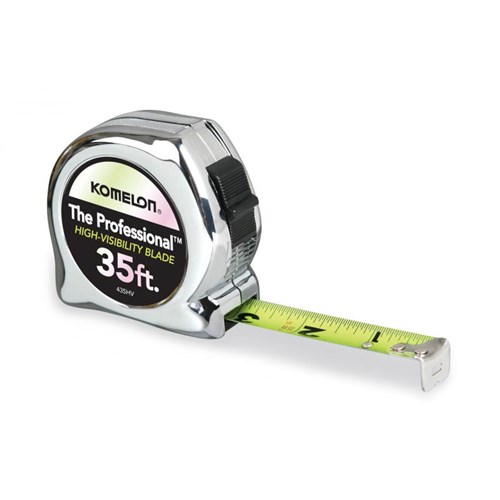 1 X 35FT PRO CHROME INCH TAPE MEASURE