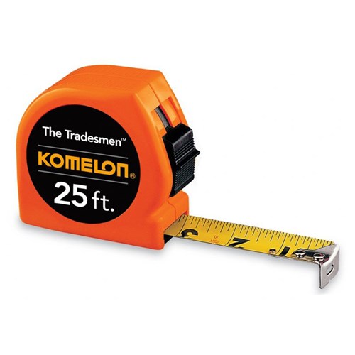 1 X 25FT TRADESMAN ORANGE INCH TAPE