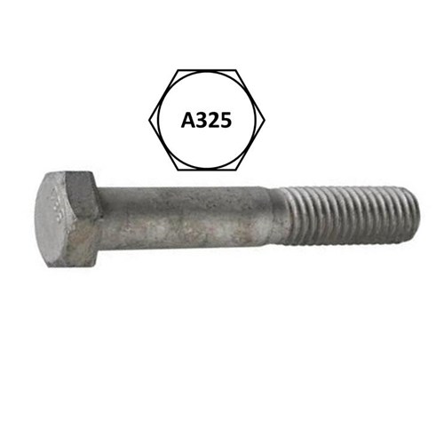 1-8 X 3 1/2 A325 STRUCTURAL BOLT GALV