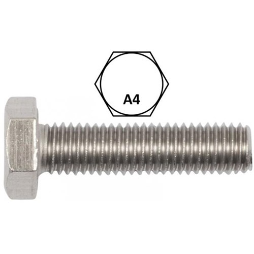 M4-.7 X 25 HHCS D933 A4 STAINLESS