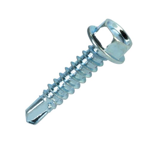 5/16 X 1 HEX WASHER HEAD TEK SCREW ZINC