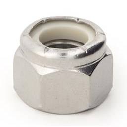 10-24 NYLON INSERT LOCK NUT 18-8 STAINLE