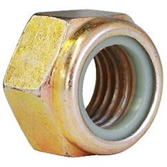 3/8-24 NYLON INSERT LOCK NUT GR 8 YELLOW