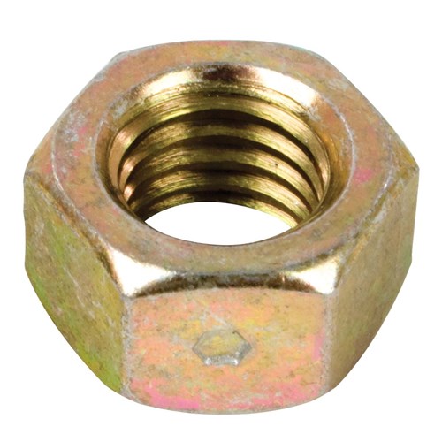 1/4-20 REVERSIBLE LOCK NUT YEL/ZINC