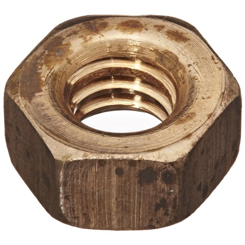 7/8-9 FIN HEX NUT SILI BRNZ