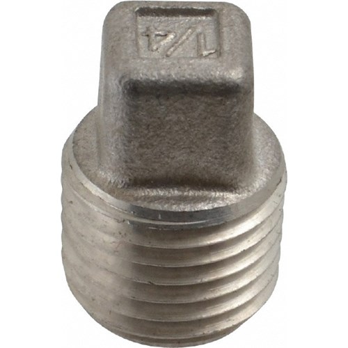 1 PIPE SQ HEAD PLUG 316 SS SCH40